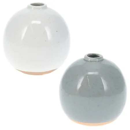 Petit vase rond lustré en dolomite, 3,5''