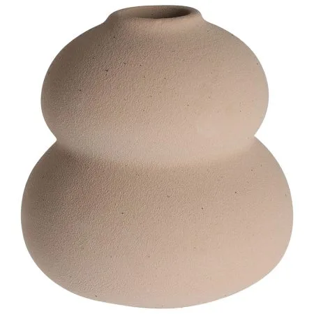 Vase arrondi beige sable au fini mat, 3,5''