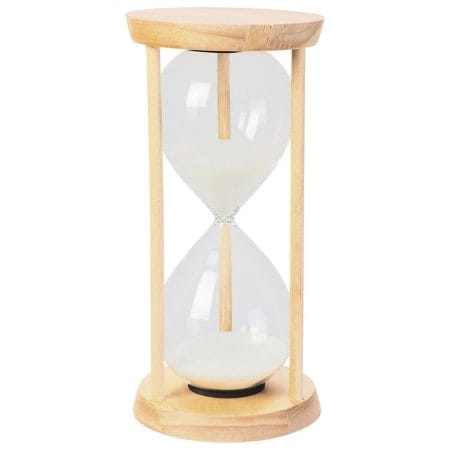 Sablier décoratif en bois, 9,5 x 4''