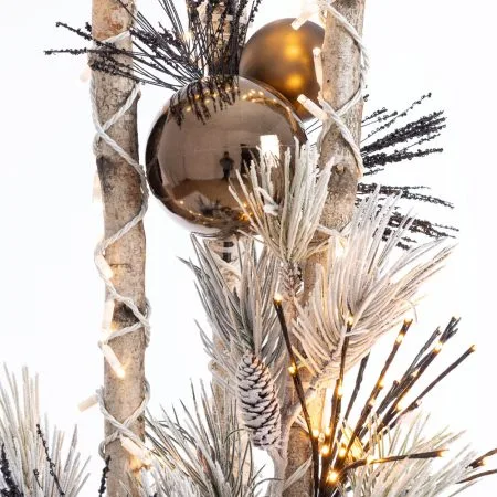 Arrangement extérieur de bouleaux avec ruban, 72 x 23'' - Décors Véronneau