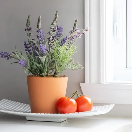 Assiette décorative blanche en aluminium - Décors Véronneau