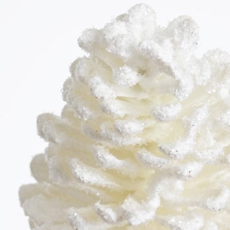 Frosted pinecone branch, 28'' - Décors Véronneau