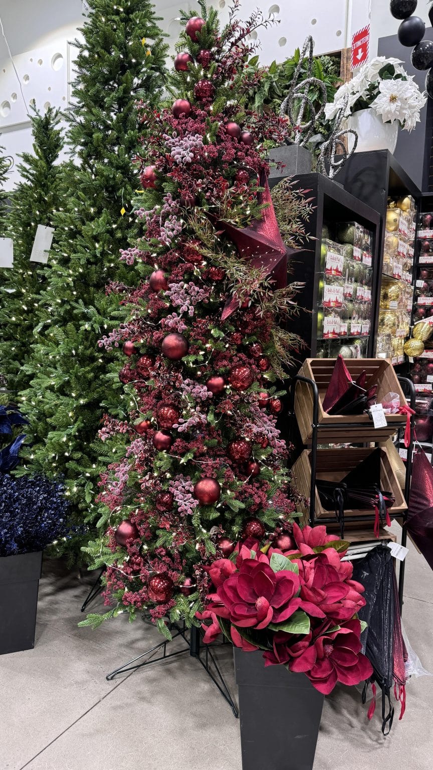 Sapin de Noël bourgogne - Décors Véronneau