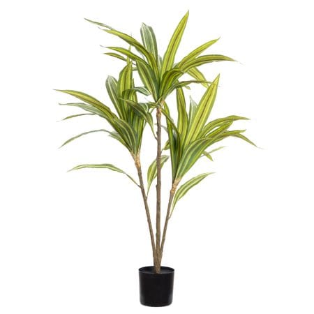 Plante artificielle cordyline à trois troncs, 39''