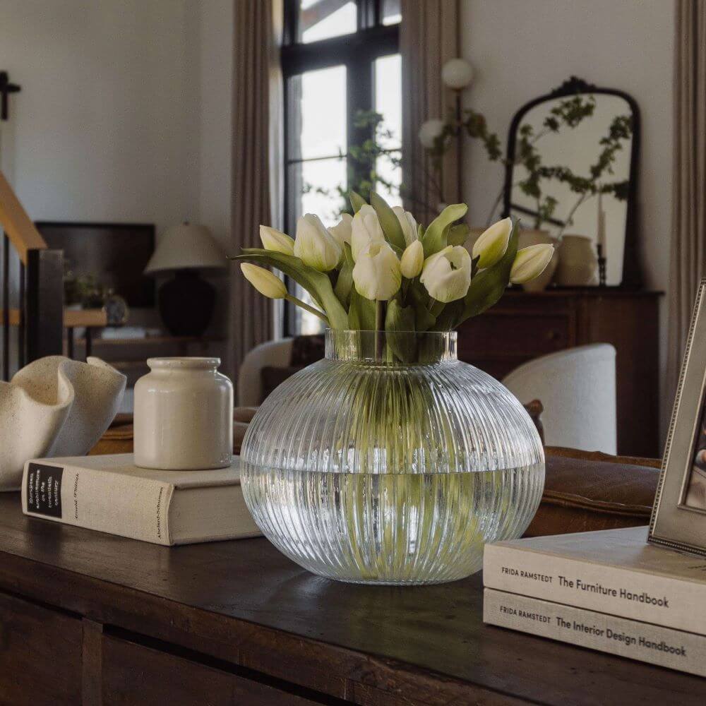 Tulipes blanches artificielles - Décors Véronneau