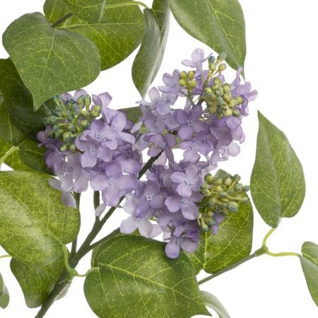 Branche de lilas mauve artificiel en fleurs, 40'' - Décors Véronneau