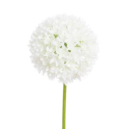 Fleur d'allium blanc artificiel, 35''