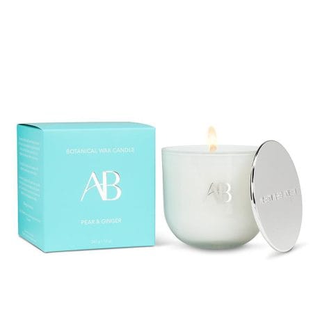 Soya candle, pear ginger, 12 oz