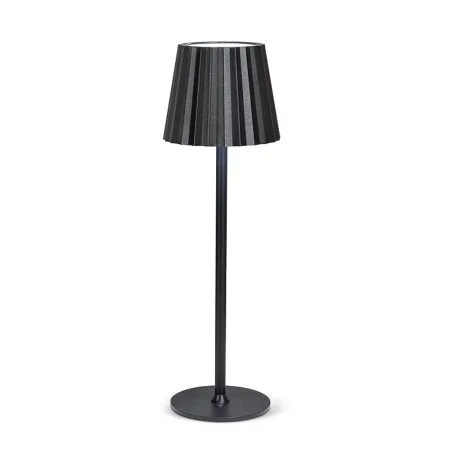 Lampe de table DEL noire sans fil à intensité variable, 15''