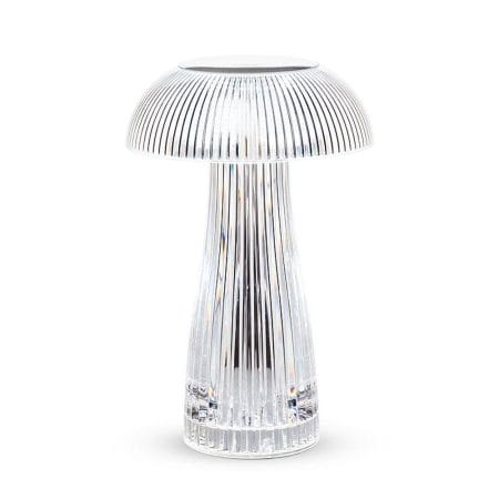 Lampe de table DEL champignon en acrylique sans fil, 9''