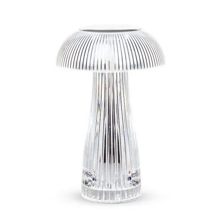 Lampe de table DEL champignon en acrylique sans fil, 9''