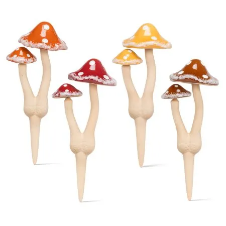 Piquet de jardin en forme de champignon, 12''
