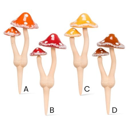 Piquet de jardin en forme de champignon, 12'' - Décors Véronneau