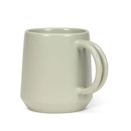 Tasse à café vert sauge en grès, 12 oz