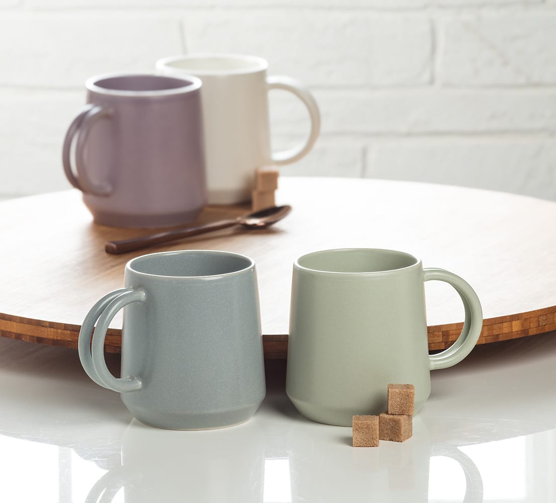 Tasse à café vert sauge en grès, 12 oz – Image 2 - Décors Véronneau