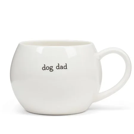 Tasse à café ''dog dad'' en grès, 16 oz