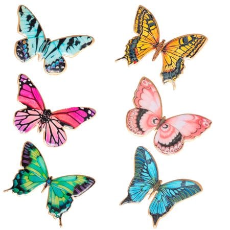 Papillon décoratif aimanté pour moustiquaire, 2''
