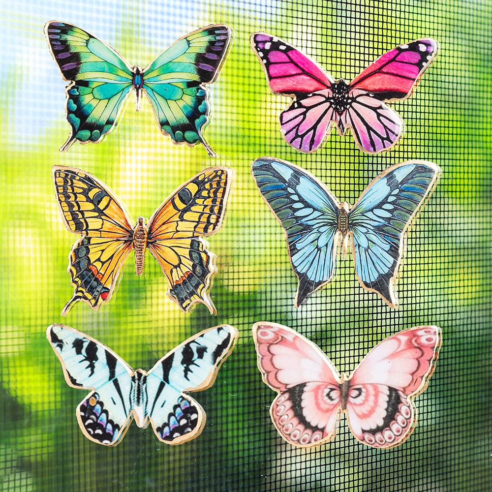 Papillon décoratif aimanté pour moustiquaire, 2'' – Image 2 - Décors Véronneau