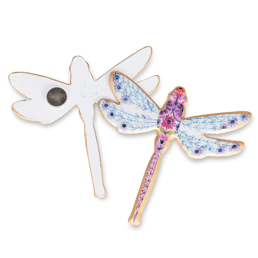 Libellule décorative aimantée pour moustiquaire, 3'' – Image 2 - Décors Véronneau