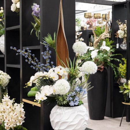 Fleur d'allium blanc artificiel, 35'' - Décors Véronneau