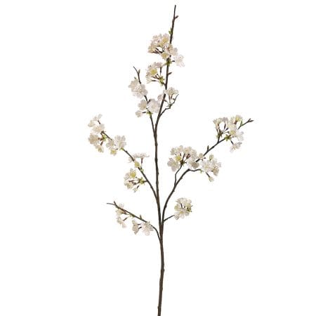 Branche de cerisier blanc artificiel, 42''