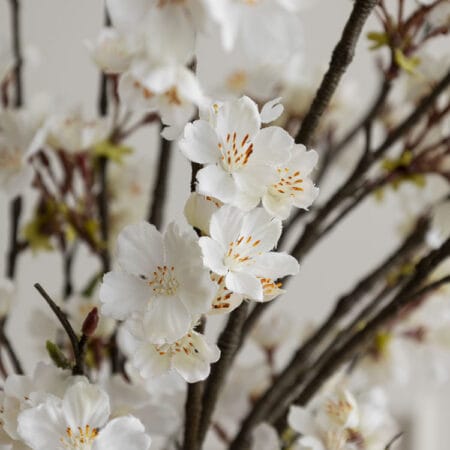 Branche de cerisier blanc artificiel, 42'' - Décors Véronneau