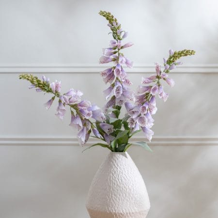 Digitale mauve pâle artificielle en fleurs, 38'' - Décors Véronneau