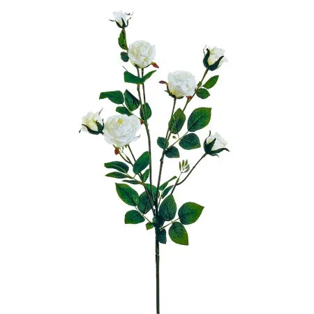 Tige de rosier blanc artificiel, 29''