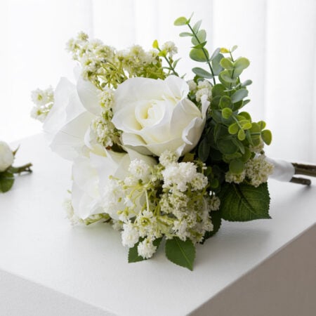 Fleur artificielle de rose crème, 21'' - Décors Véronneau