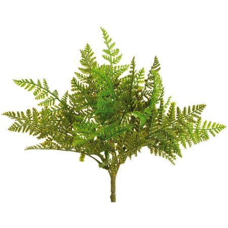 Outdoor artificial leatherleaf fern, 8,5''