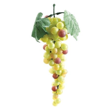 Grappe de raisins verts et rouges artificiels, 10''