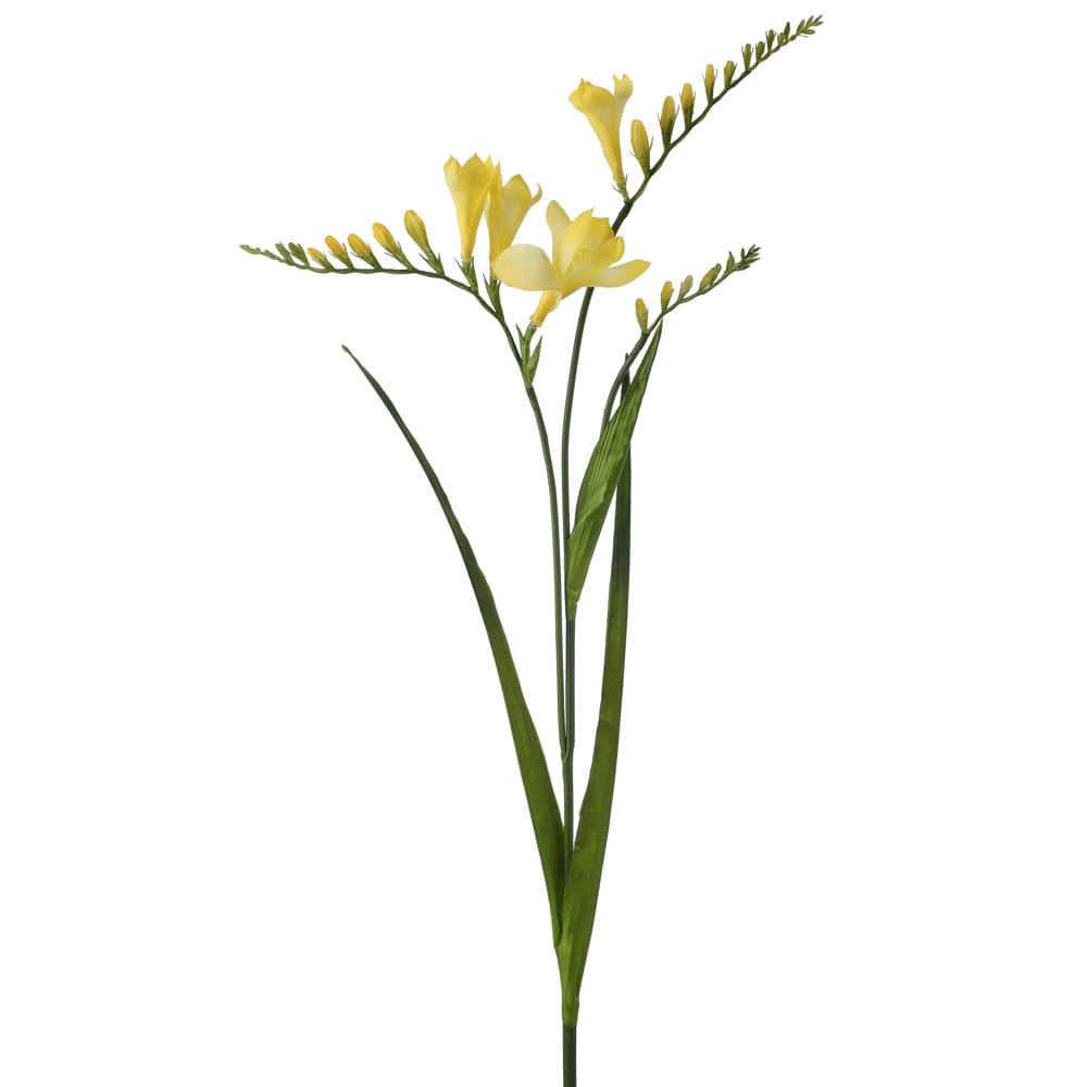 Fleur de freesia jaune artificiel, 32'' - Décors Véronneau