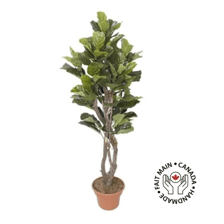 Arbre ficus lyrata artificiel fait main