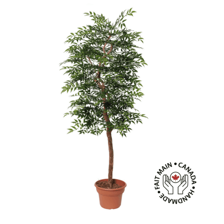 Arbre ruscus simple artificiel fait main