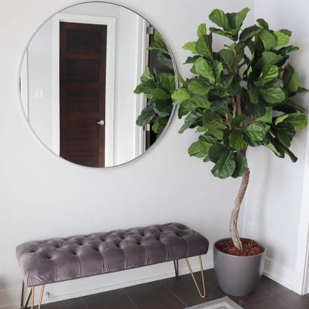 Arbre ficus lyrata boule artificiel fait main - Décors Véronneau