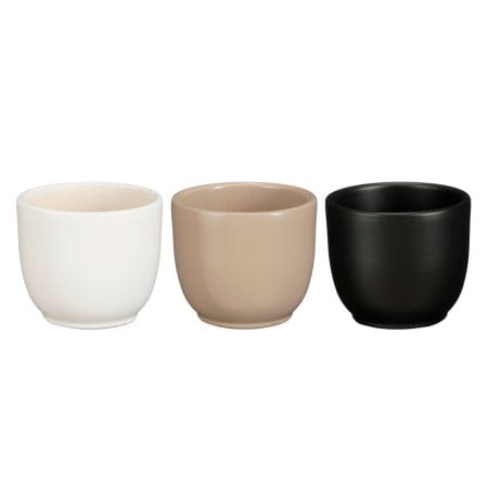 Mini round ceramic planter, 2,5 x 3''