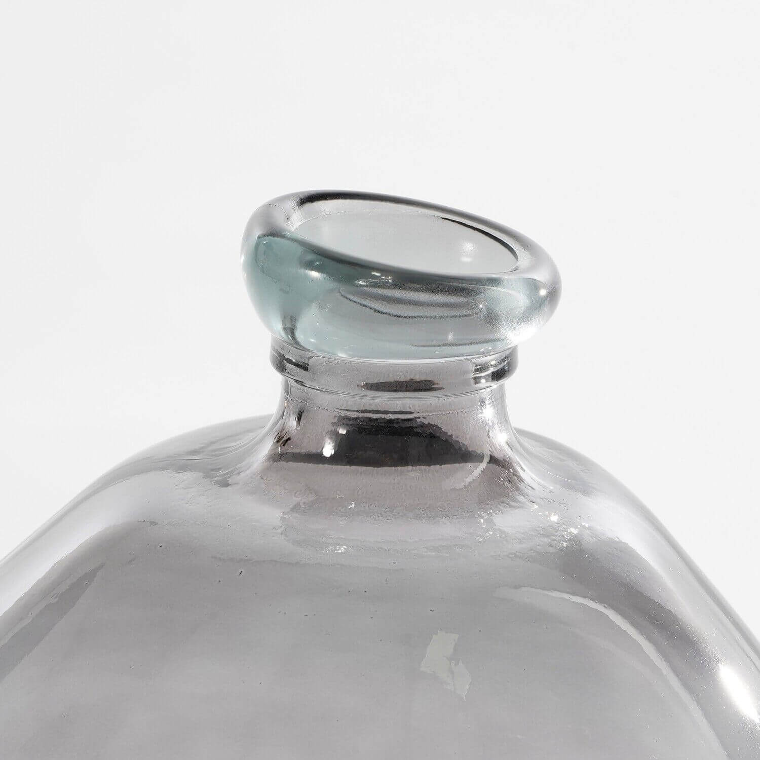 Vase bouteille en verre gris - Décors Véronneau