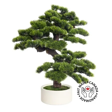 Cascading japanese pine artificial bonsai tree - Dcors Vronneau