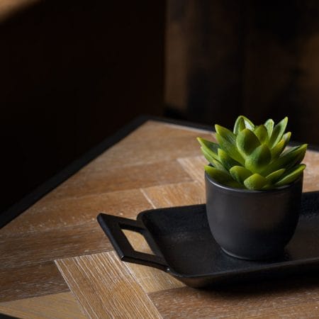 Mini round ceramic planter, 2,5 x 3'' - Décors Véronneau
