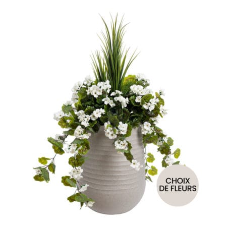 Ensemble de création de jardinière artificielle en pot beige à assembler soi-même - DIY