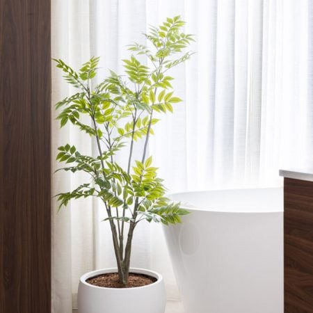 Arbre à cire artificiel en pot noir, 55'' - Décors Véronneau