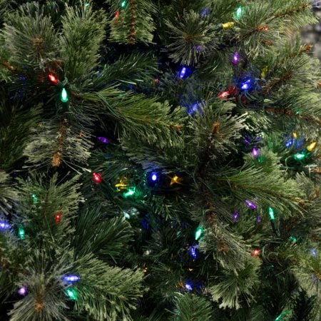 Multicolor cashmere artificial Christmas tree, 600 DELs, 90'' - Décors Véronneau