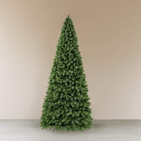 Outdoor pre-lit giant ''belgium mix'' Christmas tree - Décors Véronneau