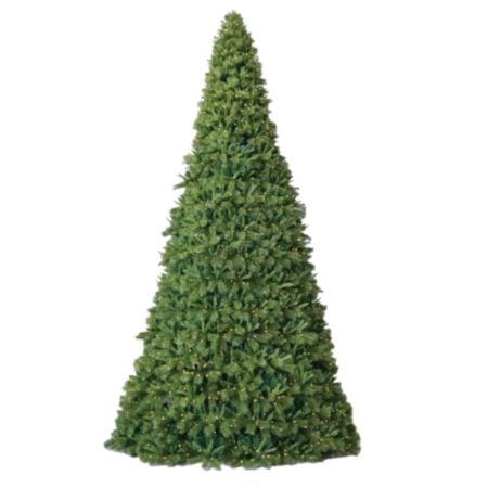 Outdoor pre-lit giant ''belgium mix'' Christmas tree