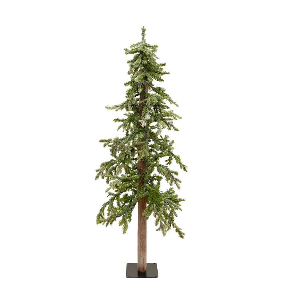 Sapin de Noël givré illuminé artificiel, 4-6' - Décors Véronneau