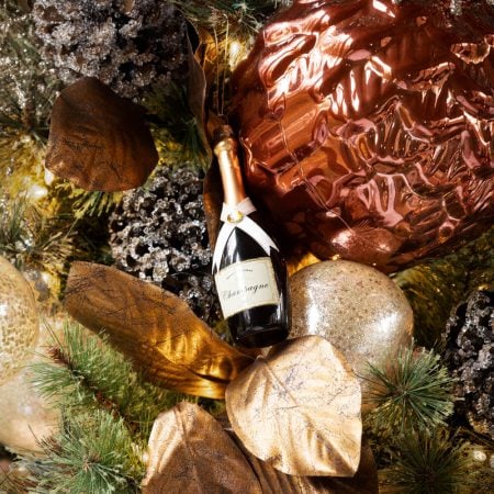 Artificial metallic copper magnolia foliage, 37'' - Décors Véronneau