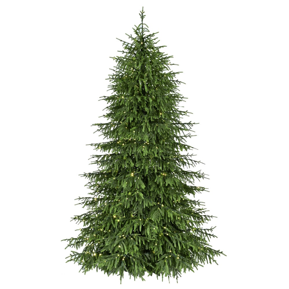 Sapin de Noël cyprès illuminé au toucher réel 9" - Décors Véronneau