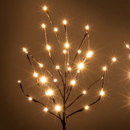 Paquet de 2 branches de Noël illuminées liées, 23,5-35,5''