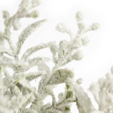 Artificial flocked berry and greenery Christmas pick, 13'' - Décors Véronneau