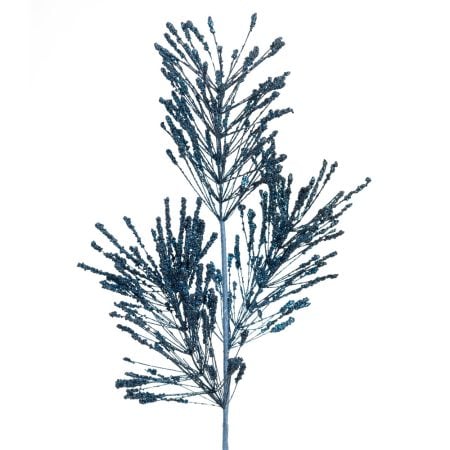 Branche d'épines de pin artificiel bleu nuit, 33''